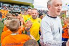 Stadione susitiko buvusios Nyderlandų ir Lietuvos futbolo žvaigždės.