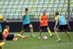 Lietuvos rinktinės treniruotė Gdansko "PGE Arena"