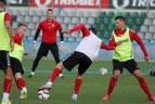Lietuvos futbolo rinktinės treniruotė Taline prieš rungtynes su estais