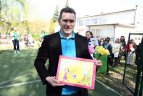 Futbolo aikštės atidarymas Vilniaus lopšelyje-darželyje „Atžalelės“