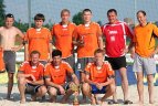 Nepabūgusios karščio į paplūdimio futbolo turnyrą susirinko 7 komandos