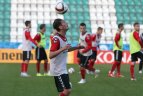 Lietuvos futbolo rinktinės treniruotė Taline prieš rungtynes su estais