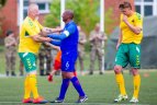 Stadione susitiko buvusios Nyderlandų ir Lietuvos futbolo žvaigždės.