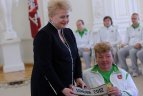 Lietuvos parolimpiečių palydos prezidentūroje.