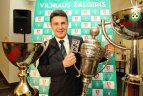 Vilniaus Rotušėje buvo pagerbti Lietuvos čempionai - "Žalgirio" futbolininkai