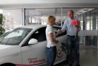 Simona Krupeckaitė sėdo prie "Alfa Romeo Giulietta" vairo.