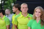 Lietuvos olimpiečiams įteikta vėliava