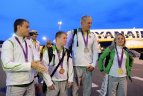 Olimpiečiai sugrįžo į Lietuvą.