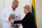 Olimpinių žaidynių prizininkai buvo apdovanoti prezidentūroje