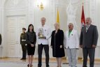 Olimpinių žaidynių prizininkai buvo apdovanoti prezidentūroje