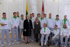 Lietuvos parolimpiečių palydos prezidentūroje.