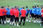 2012 09 06. Slovakijos futbolo rinktinė atvyko į Vilnių ir surengė pirmąją savo treniruotę.
