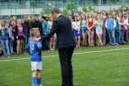 Naujas mokyklos stadionas Fabijoniškėse.