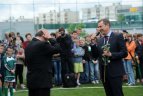 Naujas mokyklos stadionas Fabijoniškėse.