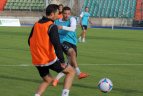 Lietuvos futbolo rinktinės treniruote prieš rungtynes su Liuksemburgu