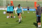 Lietuvos futbolo rinktinės treniruote prieš rungtynes su Liuksemburgu