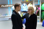 I.Tobias ir D.Stagniūnas matuojasi olimpinę aprangą.