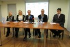 Penkiakovininkų spaudos konferencija.
