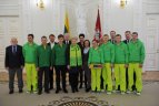 Lietuvos olimpiečių palydos.