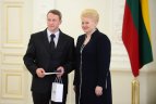 Prezidentė Dalia Grybauskaitė susitiko su Lietuvos ledo ritulio rinktine
