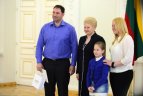 Prezidentė Dalia Grybauskaitė susitiko su Lietuvos ledo ritulio rinktine