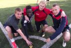 A lygos futbolininkai prisidėjo prie "bananinės" akcijos prieš rasizmą