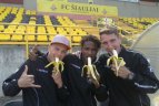 A lygos futbolininkai prisidėjo prie "bananinės" akcijos prieš rasizmą