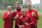 A lygos futbolininkai prisidėjo prie "bananinės" akcijos prieš rasizmą
