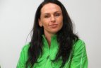 Moterų tinklinio rinktinės spaudos konferencija.