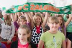 "Žalgirio" krepšininkai Varėnos "Ryto" progimnazijoje
