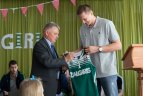 "Žalgirio" krepšininkai Varėnos "Ryto" progimnazijoje