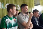 "Žalgirio" krepšininkai Varėnos "Ryto" progimnazijoje