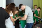 "Žalgirio" krepšininkai Varėnos "Ryto" progimnazijoje