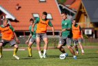 Lietuvos futbolo U19 rinktinės treniruotė.
