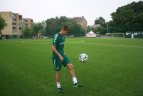 L. Spalvis tapo teisėju ir surengė treniruotę jauniesiems futbolininkams
