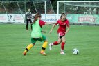 Lietuvos moterų futbolo rinktinės treniruotė, ruošiantis kovai dėl Baltijos taurės