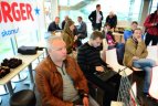 Lietuvos rinktinės vyr. trenerio J.Kazlausko ir LKF generalinio sekretoriaus M.Špoko spaudos konferencija