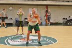 D.Motiejūnas jau treniruojasi su rinktine.