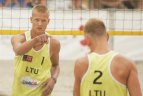 Lietuvos paplūdimio tinklininkai tęs kovą Kontinentinės taurės turnyre
