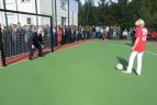 Alytaus Adolfo Ramanausko-Vanago gimnazijoje atidarytas sporto aikštynas.