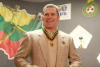 50-mečio proga buvo pasveikintas legendinis futbolininkas A. Narbekovas