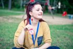 Sporto ir pramogų festivalyje „Strops“ vaikai mokėsi saugaus eismo