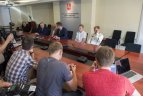 Lietuvos bokso federacijos spaudos konferencija.