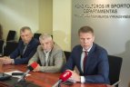 Lietuvos bokso federacijos spaudos konferencija.