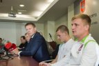 Lietuvos bokso federacijos spaudos konferencija.