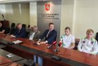 Lietuvos bokso federacijos spaudos konferencija.