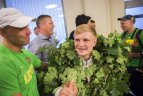 Boksininkų sutiktuvės Vilniaus oro uoste.