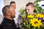 Boksininkų sutiktuvės Vilniaus oro uoste.