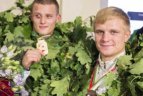 Boksininkų sutiktuvės Vilniaus oro uoste.