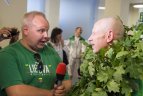 Boksininkų sutiktuvės Vilniaus oro uoste.